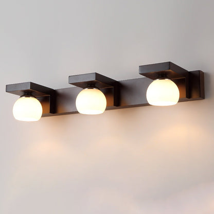 Rubber Rectangular 2/3 Light Wall Sconce Lamp Vanity Light