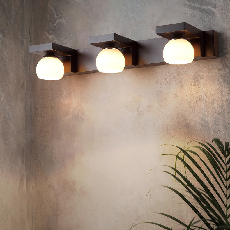 Rubber Rectangular 2/3 Light Wall Sconce Lamp Vanity Light