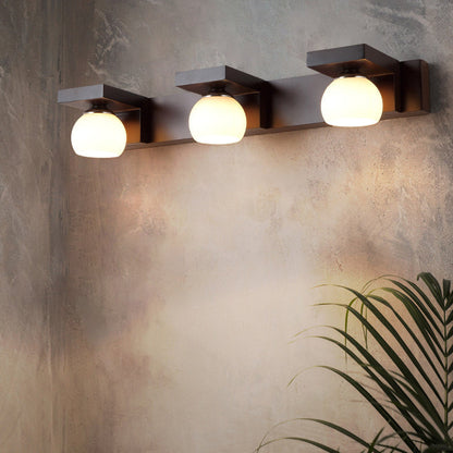 Rubber Rectangular 2/3 Light Wall Sconce Lamp Vanity Light