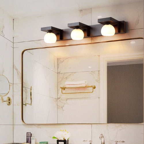 Rubber Rectangular 2/3 Light Wall Sconce Lamp Vanity Light