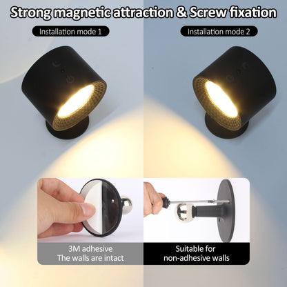 Simplicity ABS Round LED Wall Sconce Lamp Night Light
