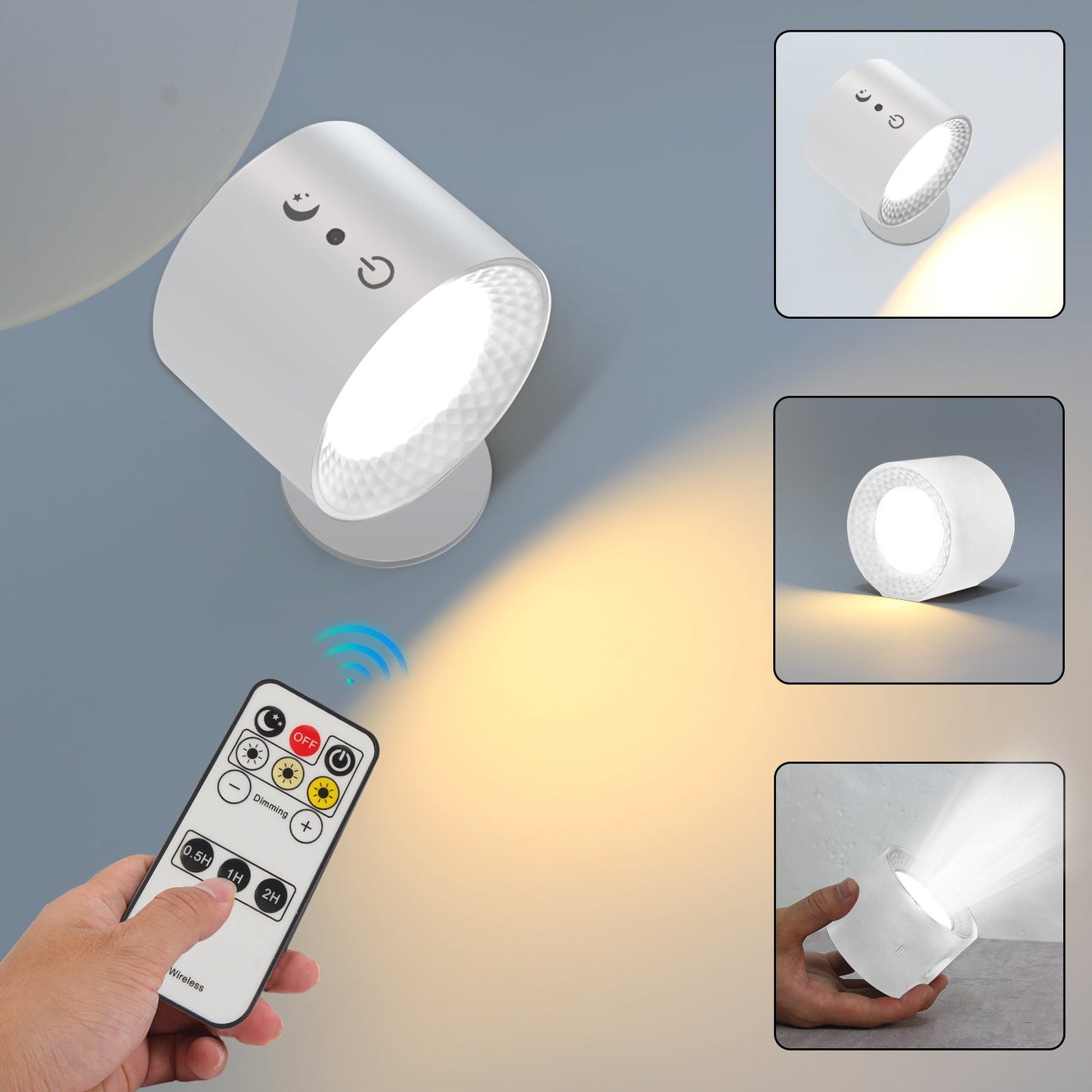 Simplicity ABS Round LED Wall Sconce Lamp Night Light