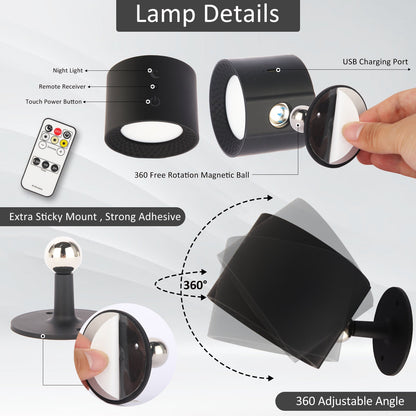 Simplicity ABS Round LED Wall Sconce Lamp Night Light