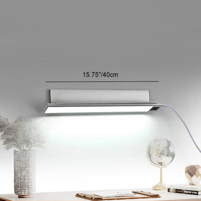 Rechargeable Swipe Sensor Rectangular LED Wall Sconce Lamp