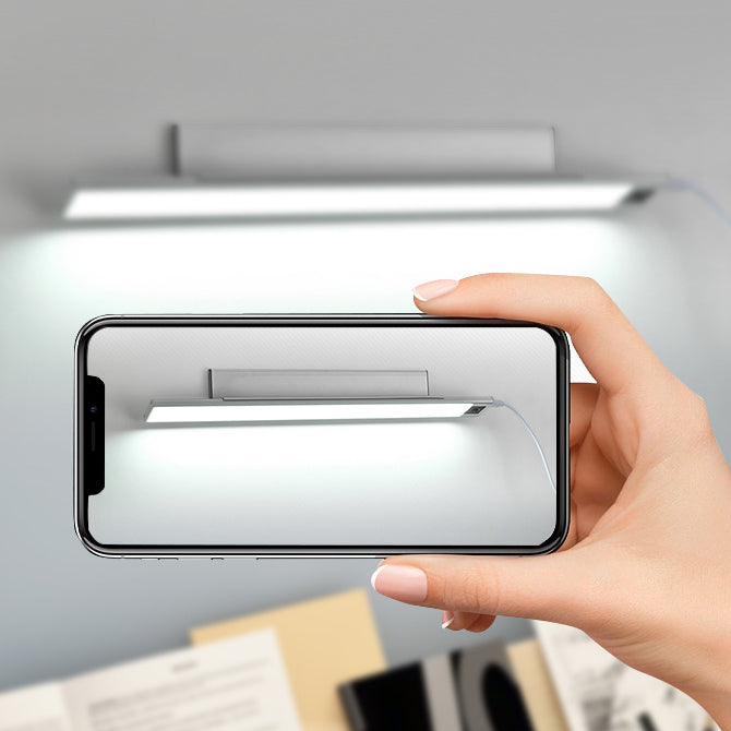 Rechargeable Swipe Sensor Rectangular LED Wall Sconce Lamp