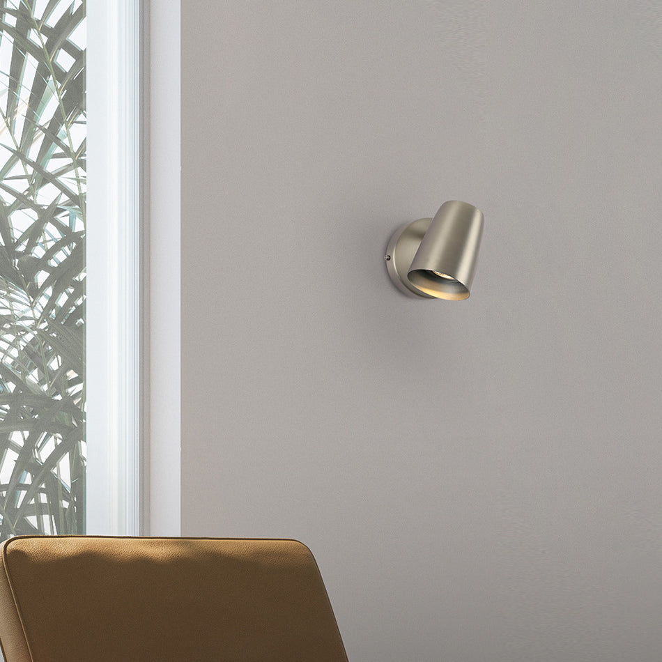 Metal Cylinder Rotatable 1-Light Wall Sconce Lamp