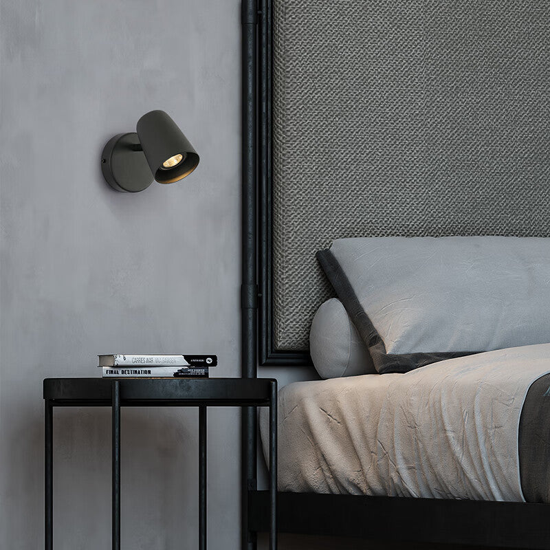 Metal Cylinder Rotatable 1-Light Wall Sconce Lamp