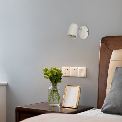 Metal Cylinder Rotatable 1-Light Wall Sconce Lamp