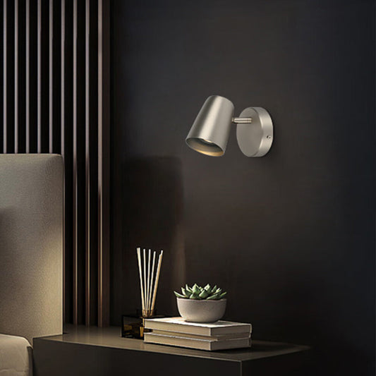 Metal Cylinder Rotatable 1-Light Wall Sconce Lamp
