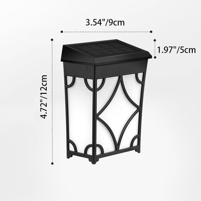 Solar Rectangular Rhombic ABS PC LED Wall Sconce Lamp