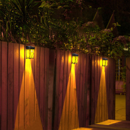 Solar Rectangular Rhombic ABS PC LED Wall Sconce Lamp