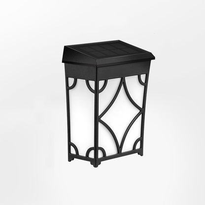 Solar Rectangular Rhombic ABS PC LED Wall Sconce Lamp