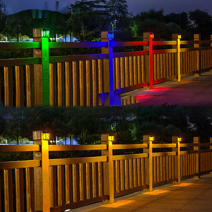 Solar Rectangular Rhombic ABS PC LED Wall Sconce Lamp