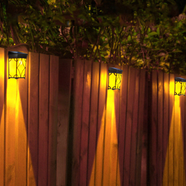 Solar Rectangular Rhombic ABS PC LED Wall Sconce Lamp