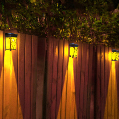 Solar Rectangular Rhombic ABS PC LED Wall Sconce Lamp