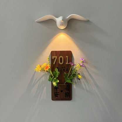 Rechargeable Waterproof ABS Gull LED Wall Sconce Lamp