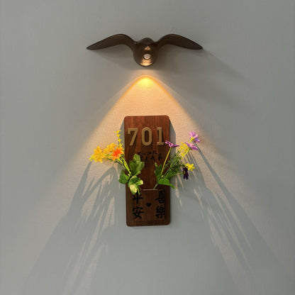 Rechargeable Waterproof ABS Gull LED Wall Sconce Lamp