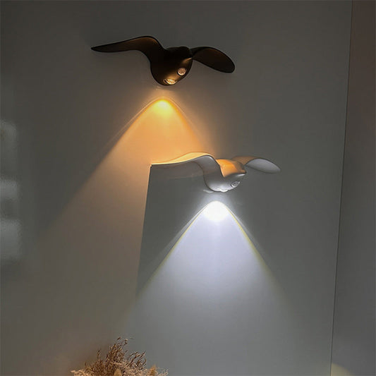 Rechargeable Waterproof ABS Gull LED Wall Sconce Lamp