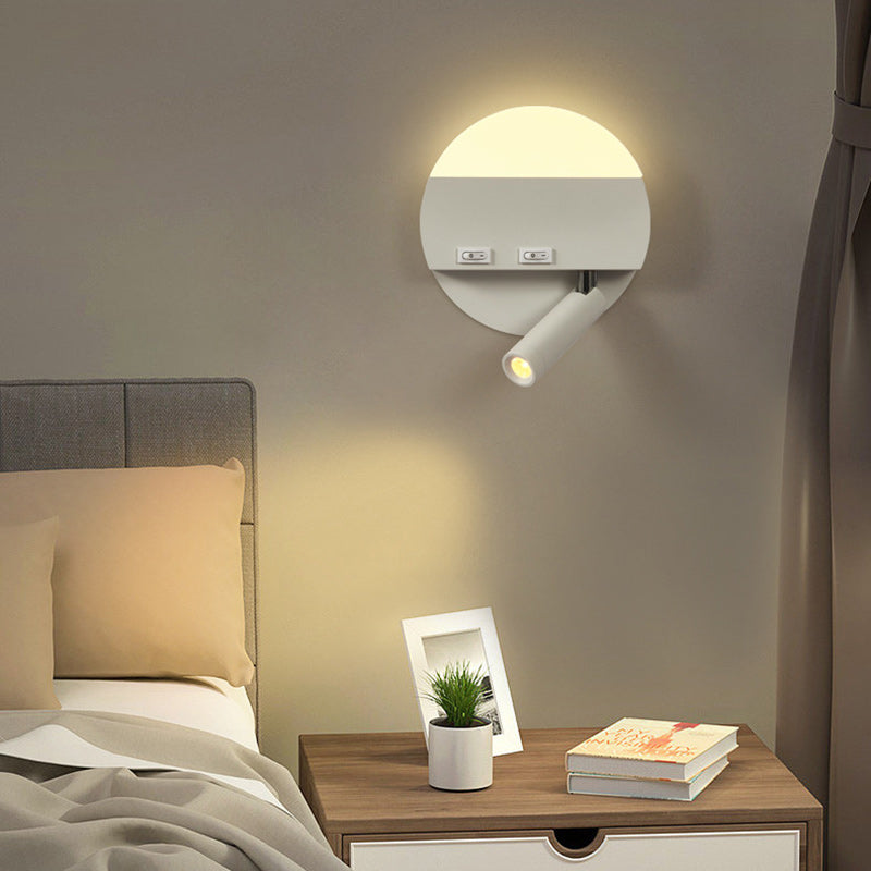 Simplicity Round Square Spotlight LED Wall Sconce Lamp