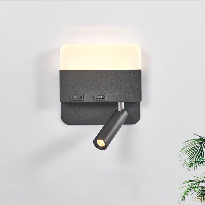 Simplicity Round Square Spotlight LED Wall Sconce Lamp