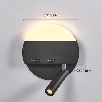 Simplicity Round Square Spotlight LED Wall Sconce Lamp