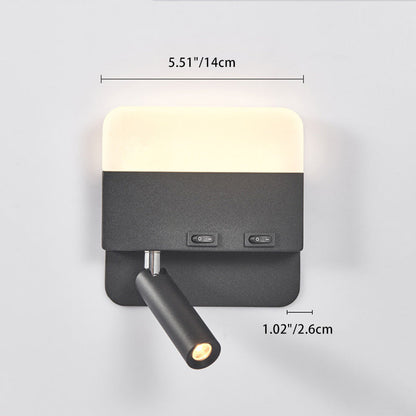 Simplicity Round Square Spotlight LED Wall Sconce Lamp
