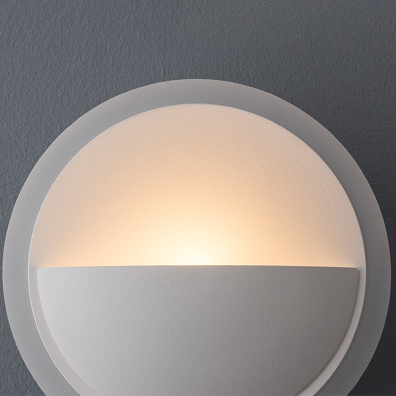Simplicity Acrylic Round Pull-Wire LED Wall Sconce Lamp