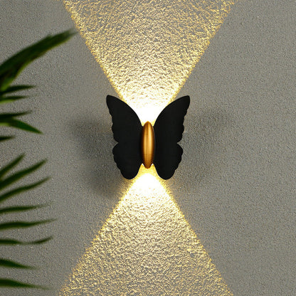 Creative Waterproof Butterfly Aluminum LED Wall Sconce Lamp