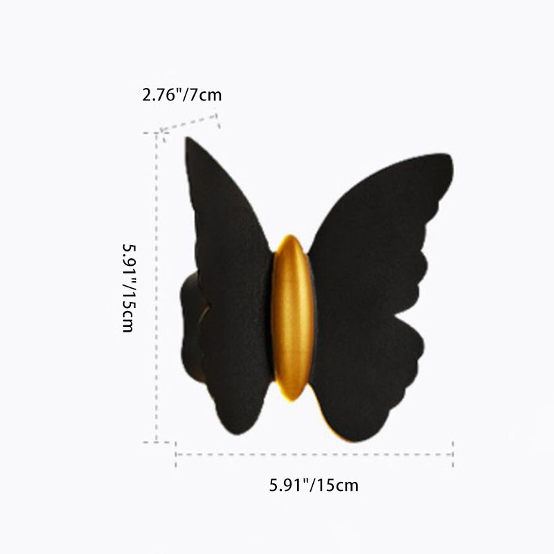 Creative Waterproof Butterfly Aluminum LED Wall Sconce Lamp