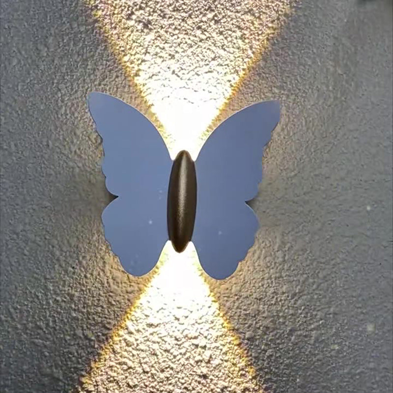 Creative Waterproof Butterfly Aluminum LED Wall Sconce Lamp