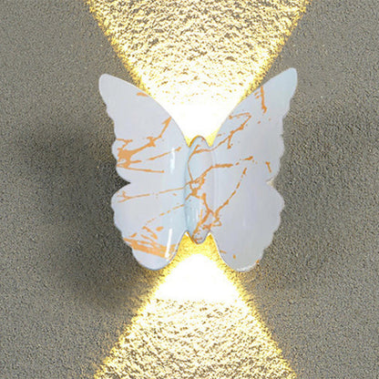 Creative Waterproof Butterfly Aluminum LED Wall Sconce Lamp