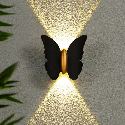 Creative Waterproof Butterfly Aluminum LED Wall Sconce Lamp