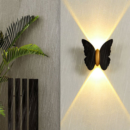 Creative Waterproof Butterfly Aluminum LED Wall Sconce Lamp