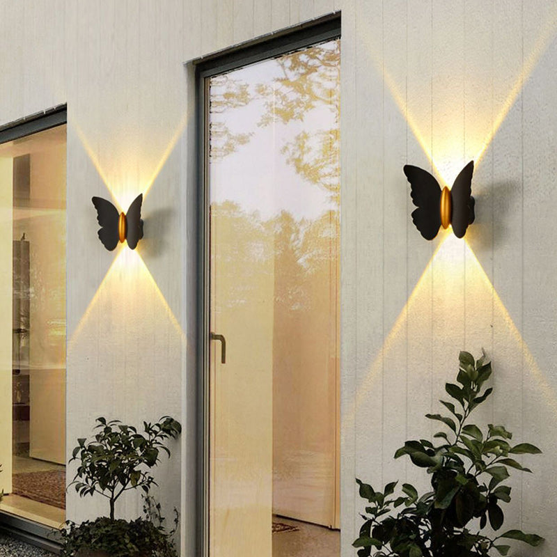 Creative Waterproof Butterfly Aluminum LED Wall Sconce Lamp