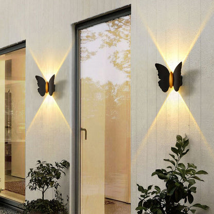 Creative Waterproof Butterfly Aluminum LED Wall Sconce Lamp