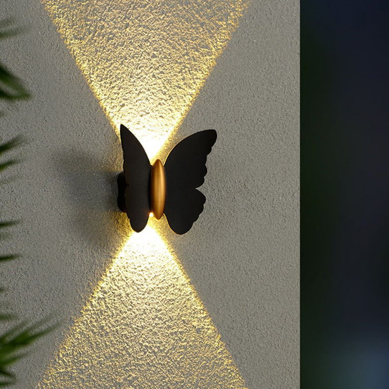 Creative Waterproof Butterfly Aluminum LED Wall Sconce Lamp