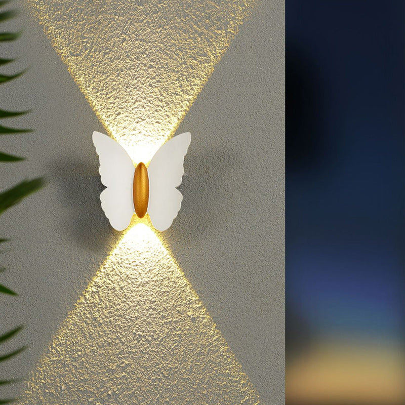 Creative Waterproof Butterfly Aluminum LED Wall Sconce Lamp