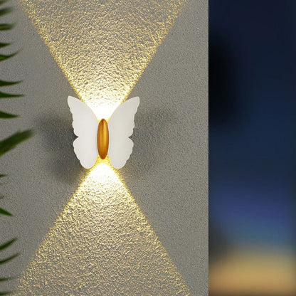 Creative Waterproof Butterfly Aluminum LED Wall Sconce Lamp