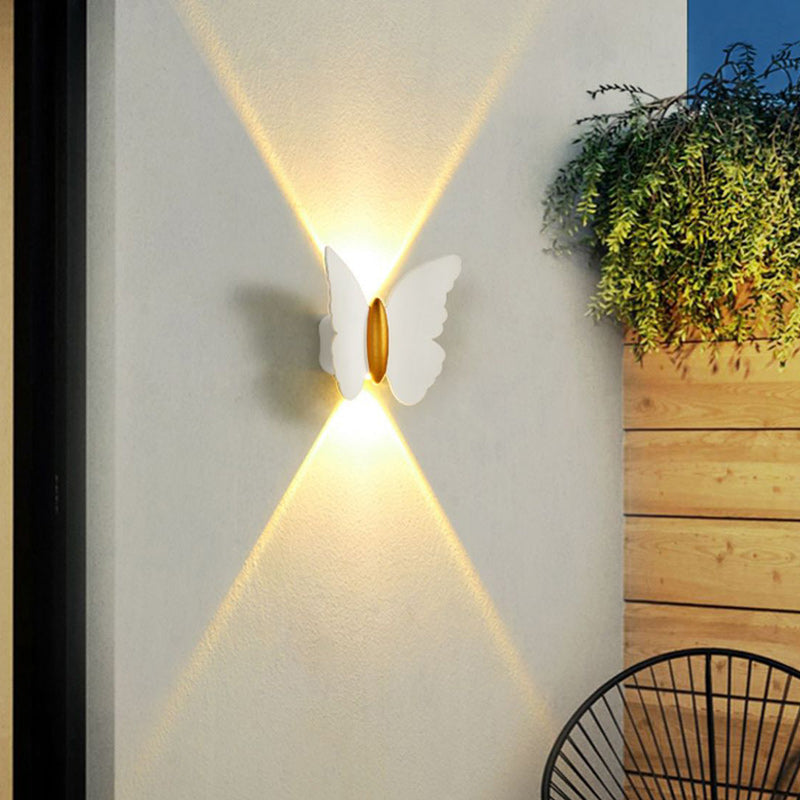 Creative Waterproof Butterfly Aluminum LED Wall Sconce Lamp
