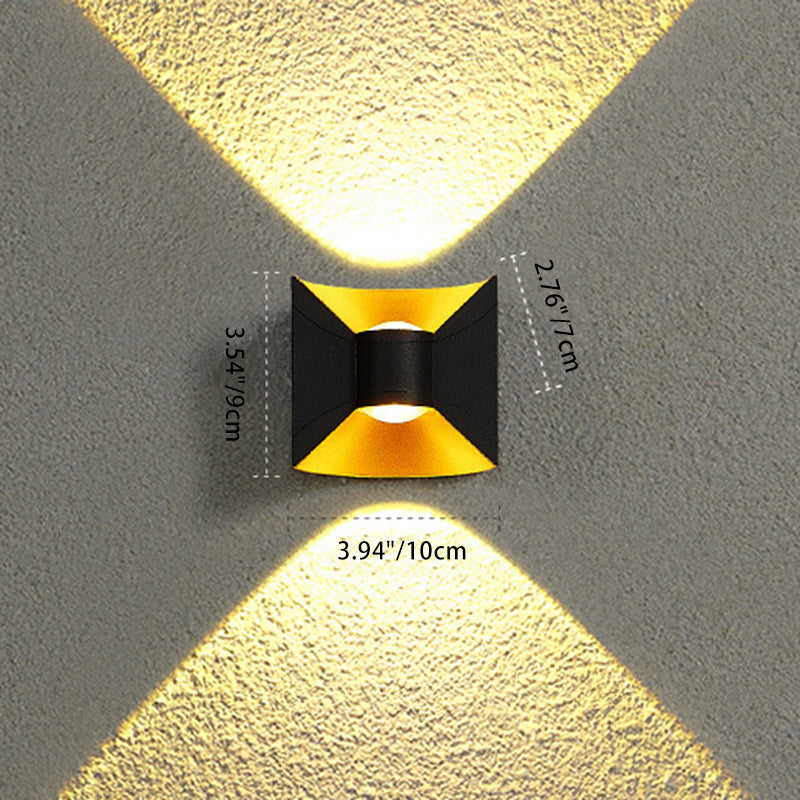 Waterproof Square Rectangular Aluminum LED Wall Sconce Lamp