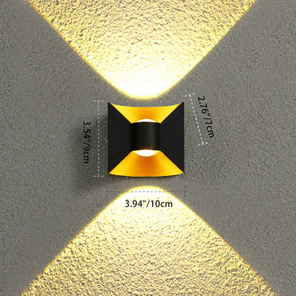 Waterproof Square Rectangular Aluminum LED Wall Sconce Lamp