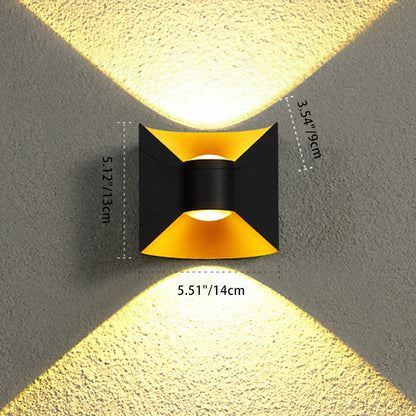 Waterproof Square Rectangular Aluminum LED Wall Sconce Lamp