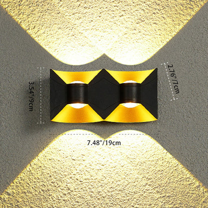 Waterproof Square Rectangular Aluminum LED Wall Sconce Lamp
