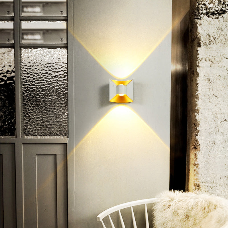 Waterproof Square Rectangular Aluminum LED Wall Sconce Lamp
