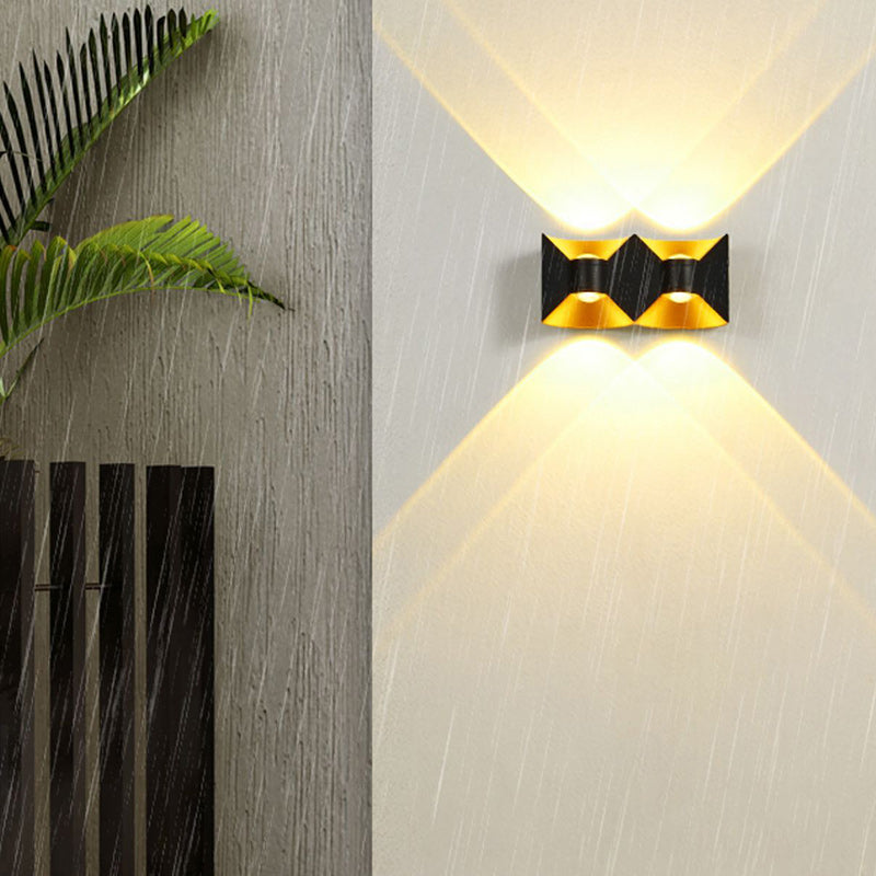 Waterproof Square Rectangular Aluminum LED Wall Sconce Lamp