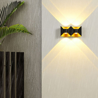 Waterproof Square Rectangular Aluminum LED Wall Sconce Lamp