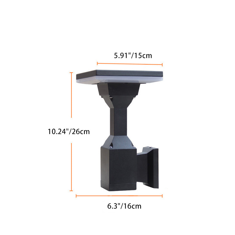 Simplicity Square Round Aluminum PC LED Wall Sconce Lamp
