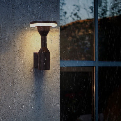 Simplicity Square Round Aluminum PC LED Wall Sconce Lamp