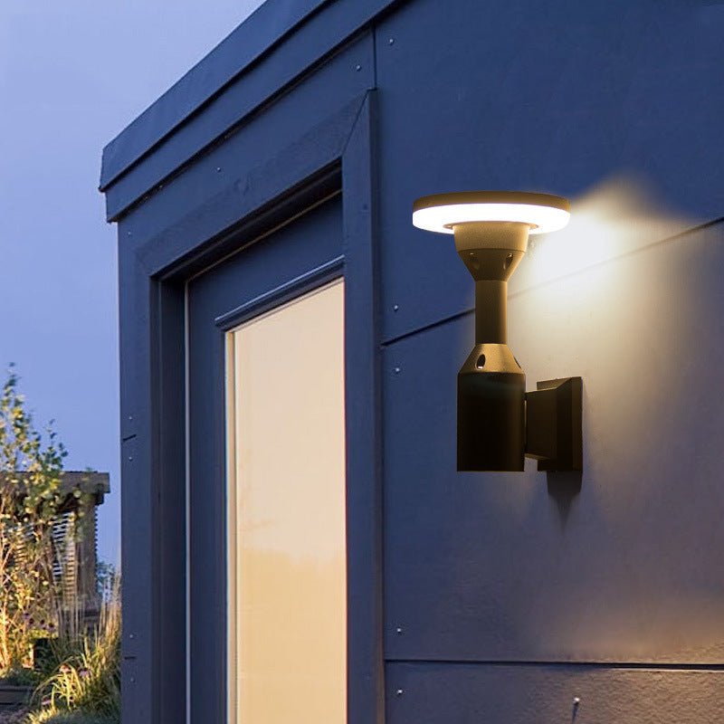 Simplicity Square Round Aluminum PC LED Wall Sconce Lamp