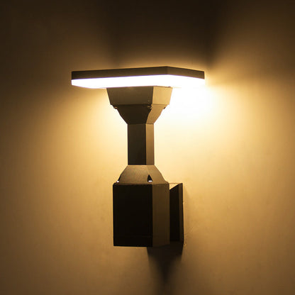 Simplicity Square Round Aluminum PC LED Wall Sconce Lamp